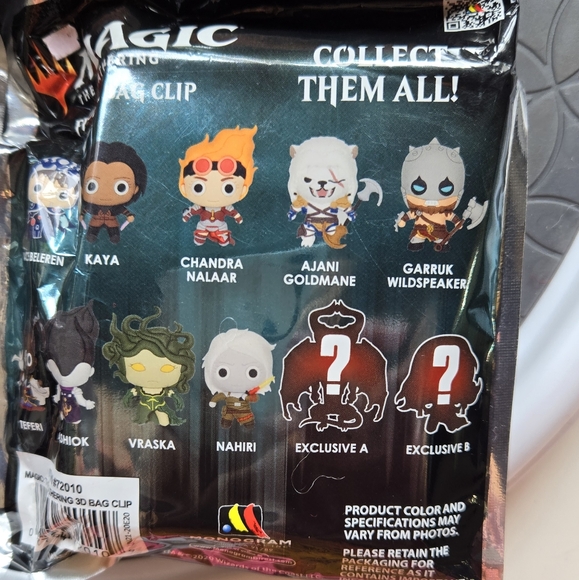 Magic The Gathering Figural Bag Clips - Four New Mystery Sealed Blind Bags - Picture 4 of 8